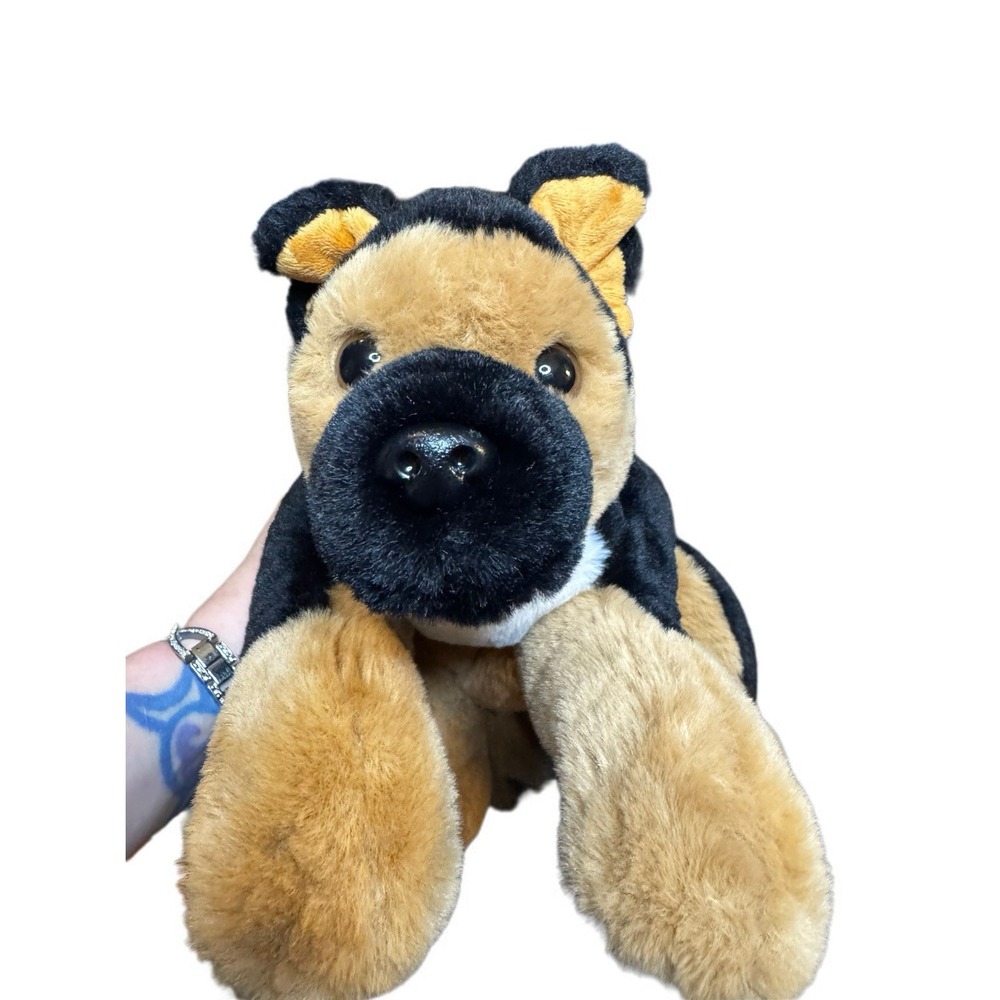 FAO Schwarz German Shepherd Dog Plush 20" Realistic Floppy Stuffed Animal Toy